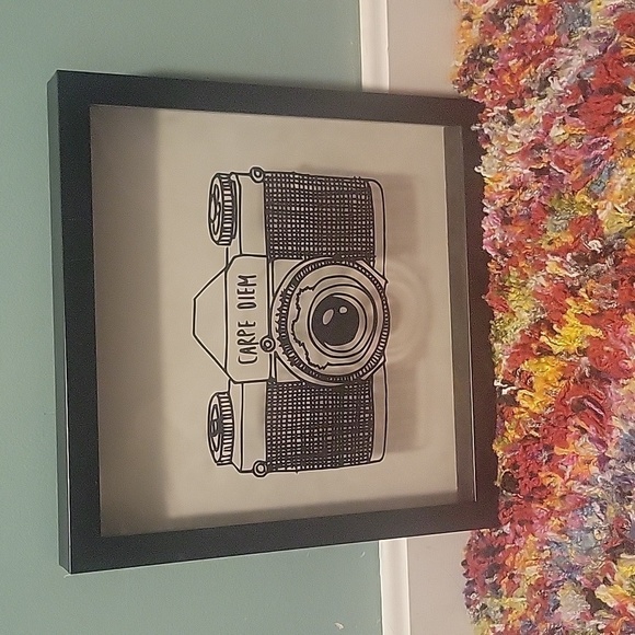 Unbranded Capre Diem Shadow Box Style Wall Decor 12x12 - Picture 7 of 10